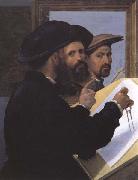 Giovanni Battista Paggi Self-Portrait with an Architect Friend oil painting artist